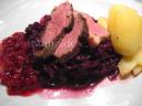 Entenbrust mit Apfelrotkohl
